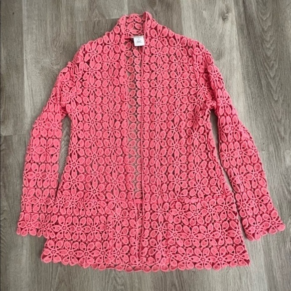 Neiman Marcus exclusive lace open jacket. - Picture 2 of 12